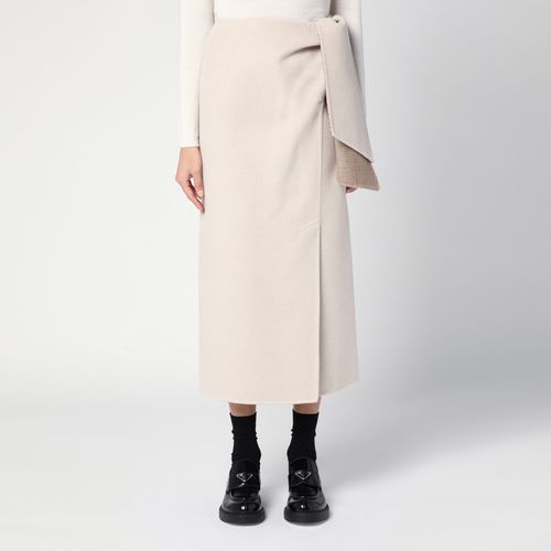 Beige wool and cashmere midi skirt - Max Mara - Modalova