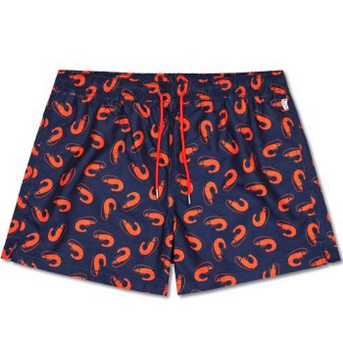 Badehosen Shrimpy Swim Shorts Marine gemustert Polyester Small Herren - Happy socks - Modalova