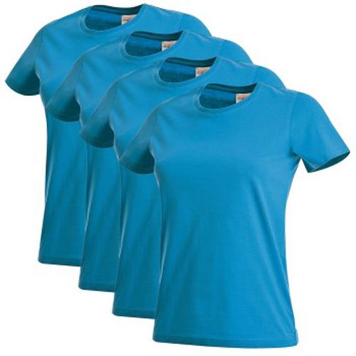P Classic Women T-shirt Blau Baumwolle Small Damen - Stedman - Modalova