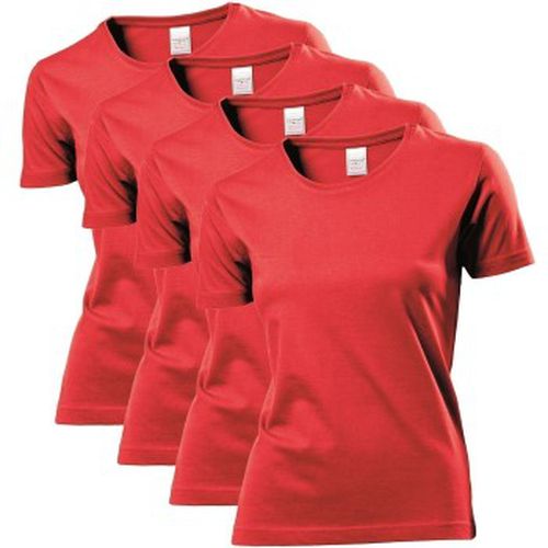 P Classic Women T-shirt Rot Baumwolle Small Damen - Stedman - Modalova