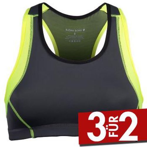 BH Active Sport Top Grau/Gelb Small Damen - Björn Borg - Modalova