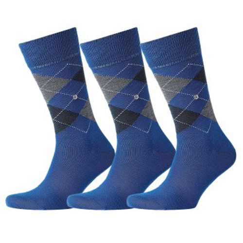 P Edinburgh Wool Sock Blau Gr 40/46 Herren - Burlington - Modalova