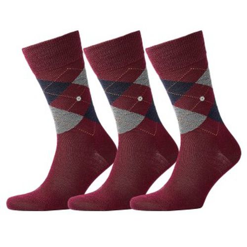 P Edinburgh Wool Sock Dunkelrot Gr 40/46 Herren - Burlington - Modalova