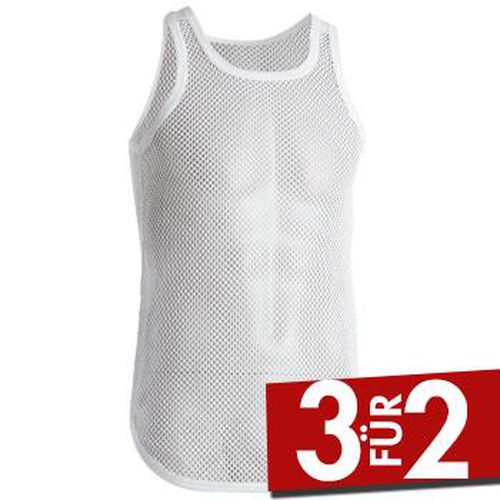 Net Singlet Weiß Ökologische Baumwolle Small Herren - Dovre - Modalova