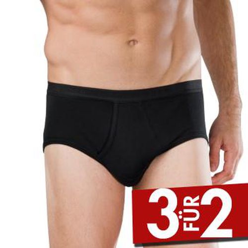 Original Classics Fine Rib Sport Brief Schwarz Baumwolle Large Herren - Schiesser - Modalova