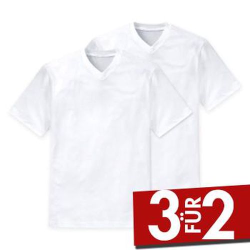 P Essentials American T-shirts V-neck Weiß Baumwolle Small Herren - Schiesser - Modalova