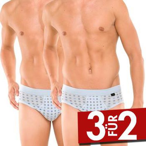 P Essentials Sport Briefs With Fly Hellblau Baumwolle Large Herren - Schiesser - Modalova