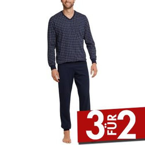 Day and Night Long Check Pyjama 3XL-6XL Dunkelblau Baumwolle 3XL Herren - Schiesser - Modalova