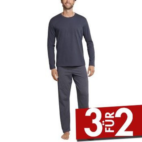 Day and Night Long Pyjama Anthrazit Baumwolle Small Herren - Schiesser - Modalova