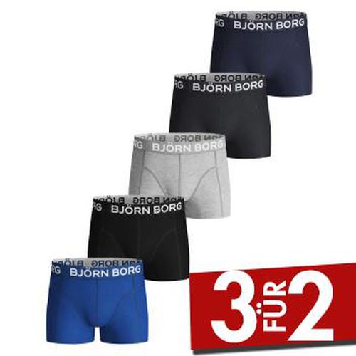 P Cotton Stretch Shorts For Boys Blau/Grau Baumwolle 110-116 - Björn Borg - Modalova