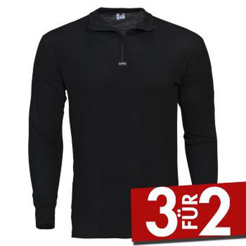 Wool Long Sleeve With Zipper Schwarz Merinowolle Small Herren - Dovre - Modalova