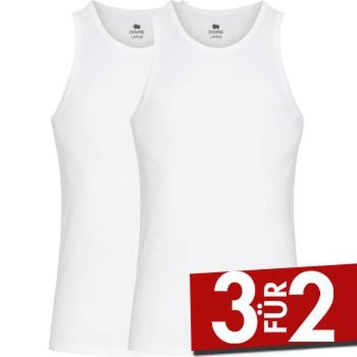 P Bamboo Singlet Weiß Small Herren - Dovre - Modalova