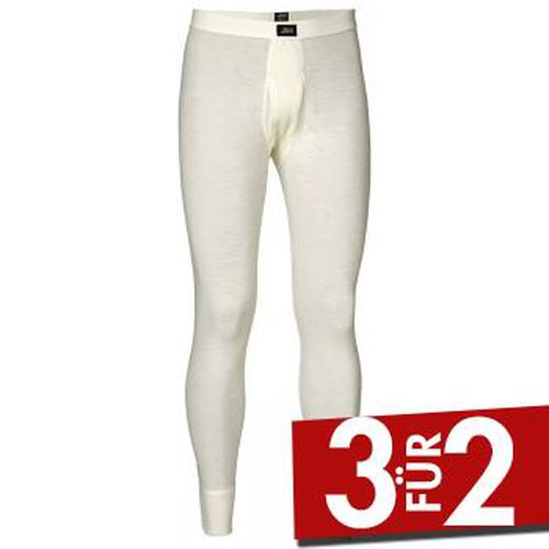 Lange Unterhosen Wool Long Johns With Fly Crème Wolle Small Herren - JBS - Modalova