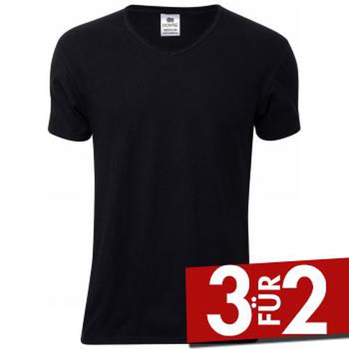 Organic Cotton V-Neck T-shirt Schwarz Ökologische Baumwolle Small Herren - Dovre - Modalova