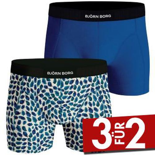 P Premium Cotton Stretch Boxer 1725 Schwarz/Blau Baumwolle Small Herren - Björn Borg - Modalova