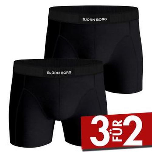 Bjorn Borg Premium Cotton Stretch Boxer 1298 2P Schwarz Baumwolle Large Herren - Björn Borg - Modalova