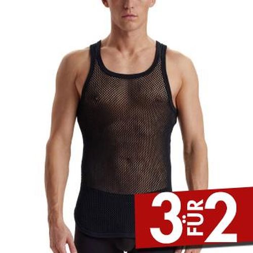 Wool Mesh Tank Top Schwarz Wolle XX-Large Herren - Dovre - Modalova