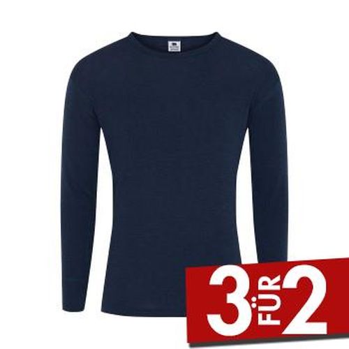 Wool Long Sleeve T-Shirt Marine Wolle Medium Herren - Dovre - Modalova