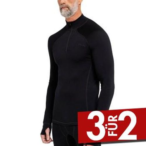 Wool Zip Single Jersey Schwarz Wolle Small Herren - Dovre - Modalova