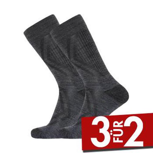 P Organic Wool Terry Socks Dunkelgrau Gr 43/44 - Dovre - Modalova