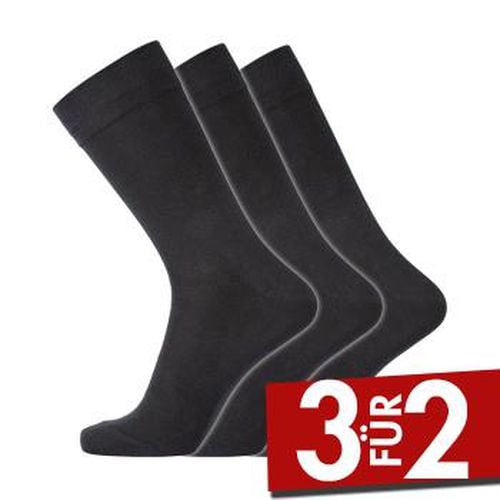 P Cotton No-Elastic Socks Schwarz Gr 45/48 Herren - Dovre - Modalova