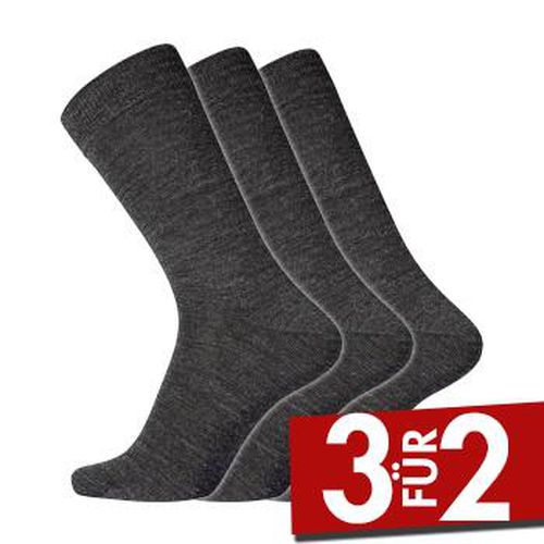 P No Elastic Twin Socks Dunkelgrau Baumwolle Gr 45/48 Herren - Dovre - Modalova