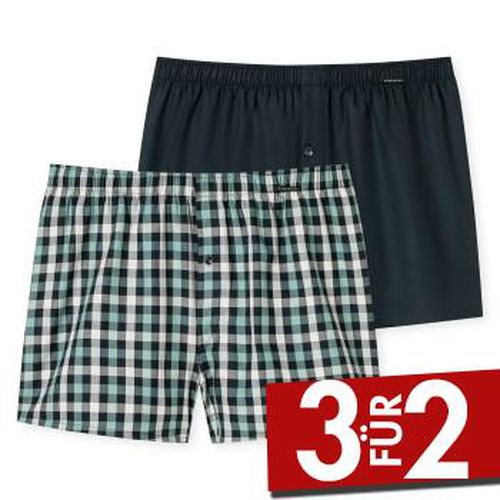 P Boxershorts multipack Blau/Grün Baumwolle Small Herren - Schiesser - Modalova