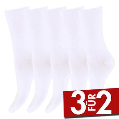 P Bamboo Ankle Socks Weiß Strl 37/41 Damen - Decoy - Modalova