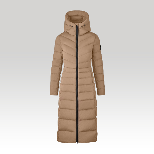 Langer Clair Mantel mit Black Label (Weiblich, , S) - Canada Goose - Modalova