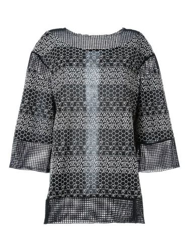 Top bicolore à design brodé - CHANEL Pre-Owned - Modalova