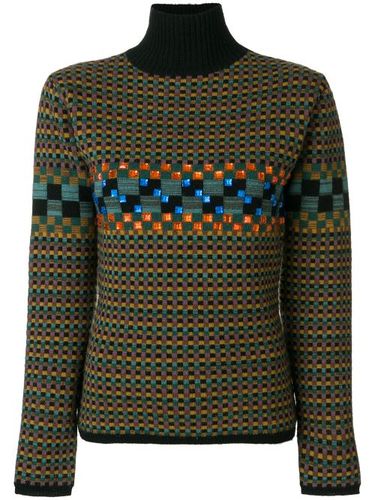 Square pattern knit jumper - Jean Paul Gaultier Pre-Owned - Modalova