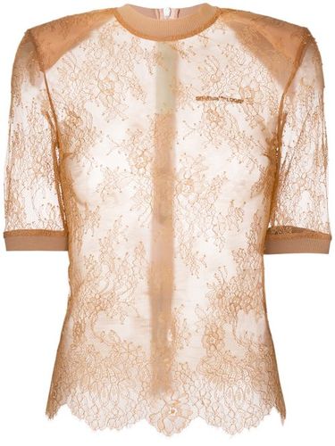 Lace detailed top - Off-White - Modalova