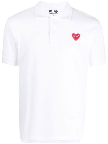 Polo à patch cœur brodé - Comme Des Garçons Play - Modalova