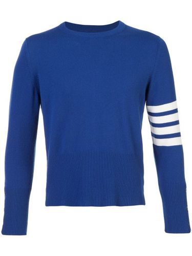 Pull en cachemire à détail rayé - Thom Browne - Modalova