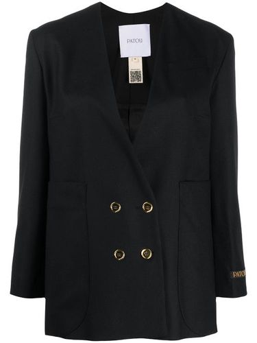 Blazer croisé à design sans col - Patou - Modalova