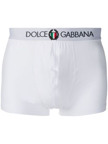 Boxer à logo brodé - Dolce & Gabbana - Modalova