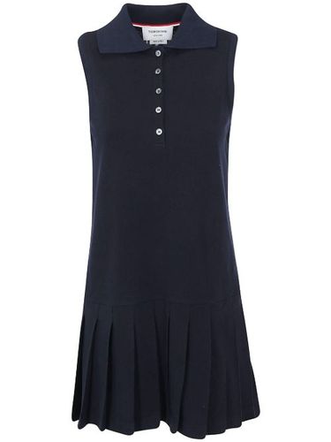 Robe de tennis plissée à rayures tricolores - Thom Browne - Modalova