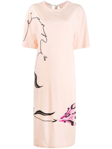 Robe à fleurs et manches courtes - Marni - Modalova