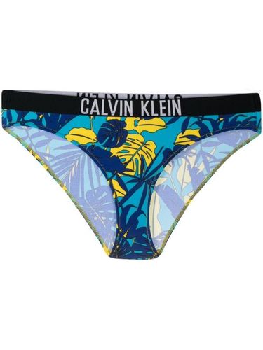Bas de bikini à imprimé tropical - Calvin Klein - Modalova