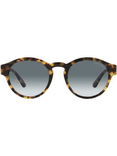 Lunettes de soleil à monture ronde - Giorgio Armani - Modalova