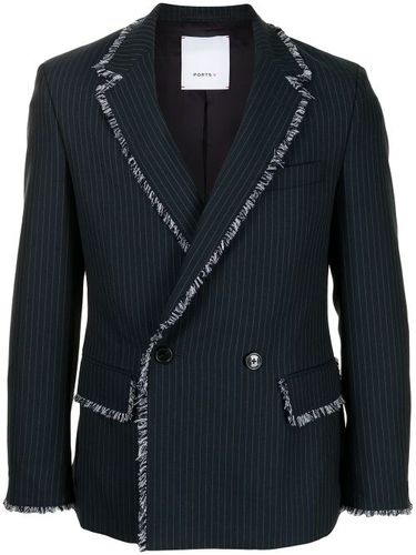 Blazer croisé à franges - Ports V - Modalova