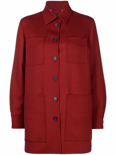 Chemise en laine vierge à manches longues - Ferragamo - Modalova