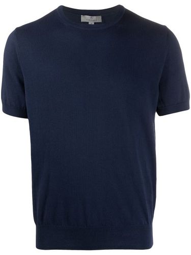 Canali t-shirt en maille - Bleu - Canali - Modalova