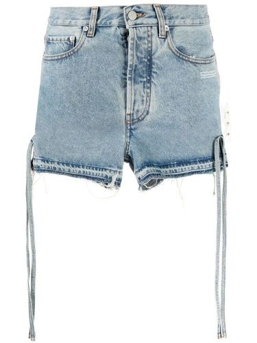 Short en jean à détails noués - Off-White - Modalova