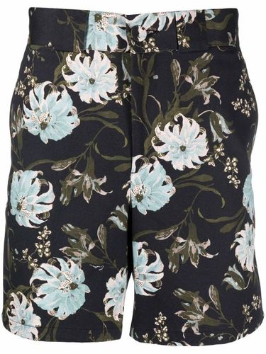 ERDEM short chino à fleurs - Noir - ERDEM - Modalova