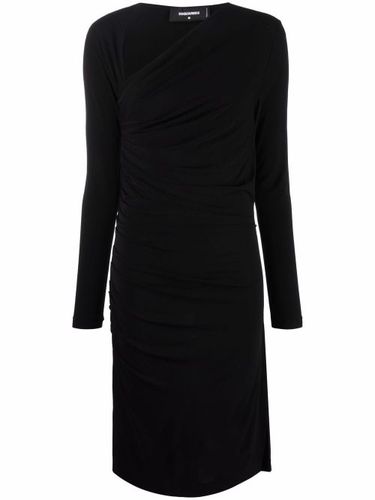 Robe froncée à encolure asymétrique - DSQUARED2 - Modalova