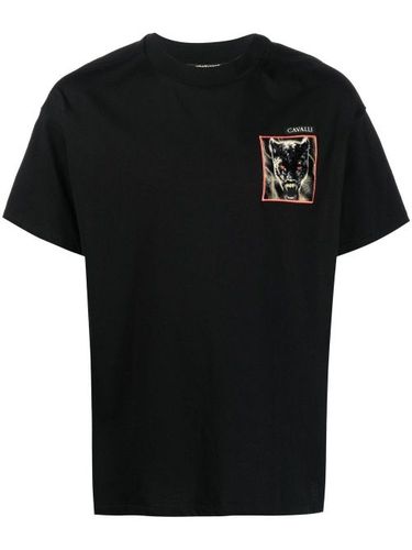 T-shirt à détail de patch - Roberto Cavalli - Modalova