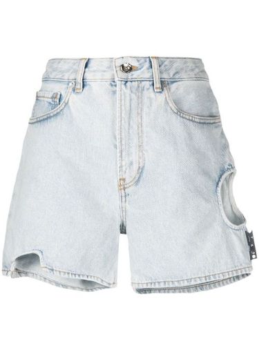 Short en jean à découpes - Off-White - Modalova