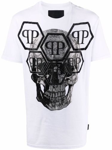 T-shirt à logo en strass - Philipp Plein - Modalova