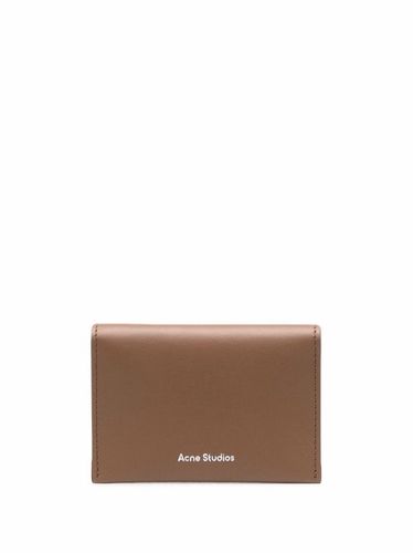 Porte-cartes pliant en cuir - Acne Studios - Modalova